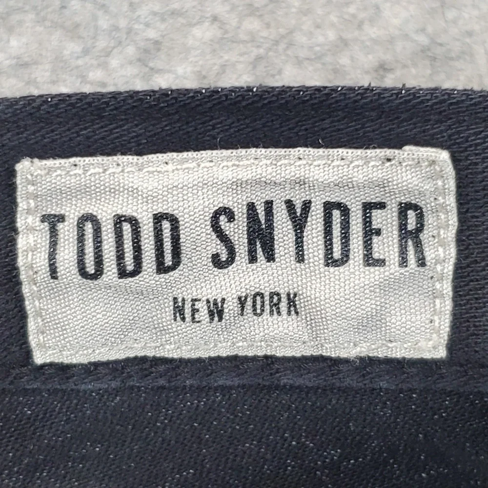 Todd Snyder Pants Men 30x30 Black Slim Fit Cotton Stretch JE037785-BK01 5-Pocket